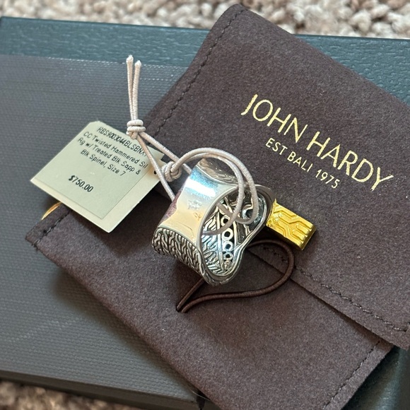 NWT John Hardy Sterling Silver Pave Ring Size 7 - Picture 14 of 16